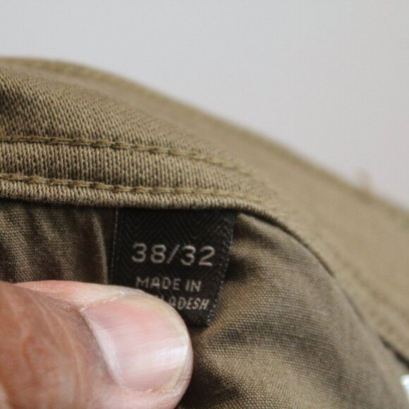 Jacks New York Men Brown Chino Pants Casaul Straight Size 38X32 - Picture 9 of 10